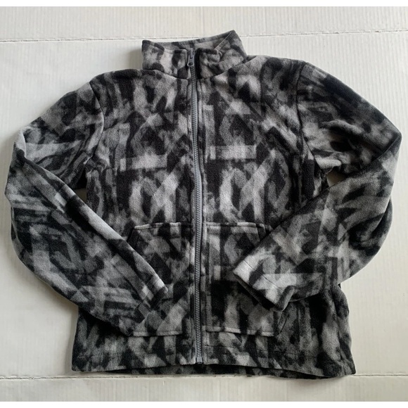 Eddie Bauer Other - Eddie Bauer Kids M (10/12) Black and Grey Fleece  Full Zip Jacket